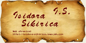 Isidora Sikirica vizit kartica